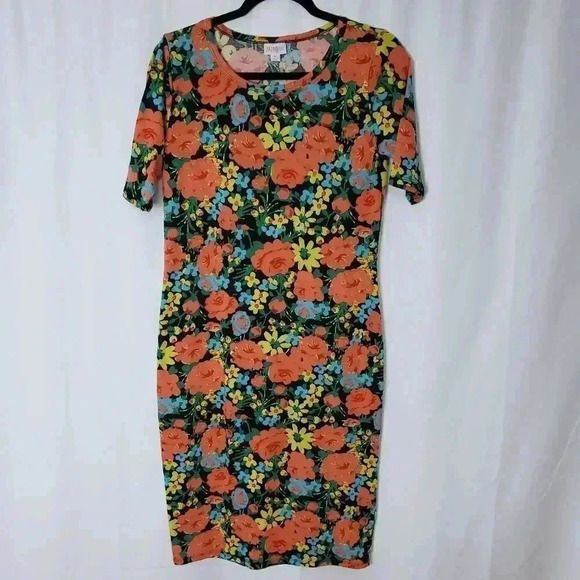 ♥Lularoe floral dress  - Picture 1 of 6